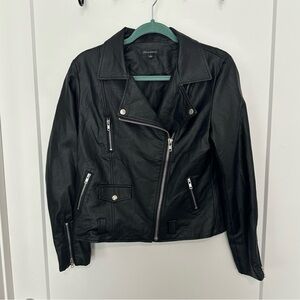 Black Pleather Jacket (size M)
